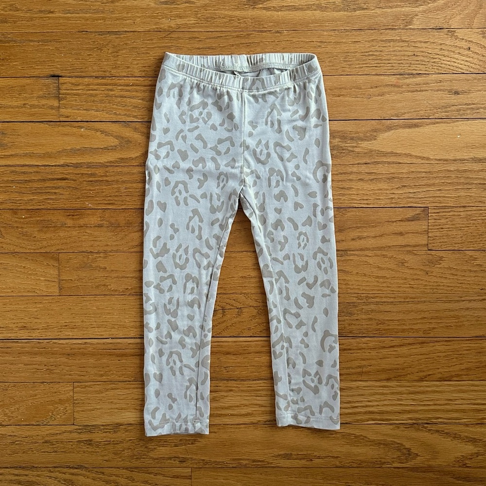Kyte BABY Oat Leopard leggings 3T